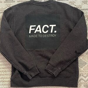 FACT. Made to Destroy Streetwear Skater Independent Pullover Sweatshirt Med